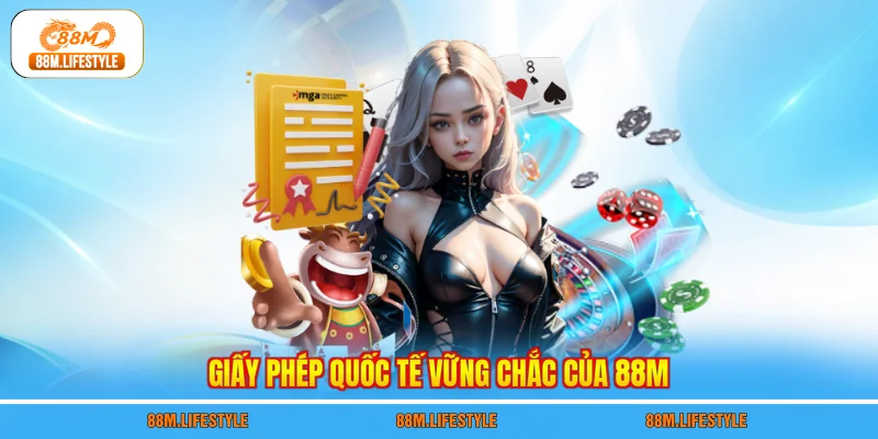 Giấy phép quốc tế vững chắc của 88M